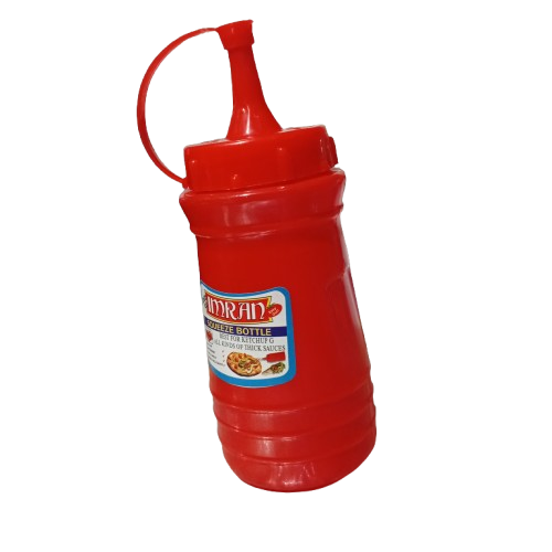 Pack of 3 Squeeze Bottles for Ketchup Condiments and Sauces Food Grade Material