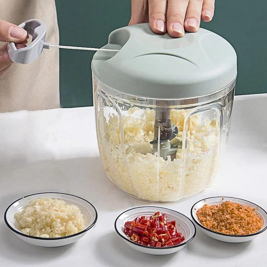 Easy Spin Quick Cutter Medium Size - Vegetable Fruit Nut Onion Chopper, Hand Meat Grinder Mixer Food Processor, Chopper Vegetable Cutter, Vegetable Tools (Multi Color)